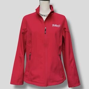 Core 365 North End Red Performance Jacket Budweiser Logo USA Olympic Sponsor L